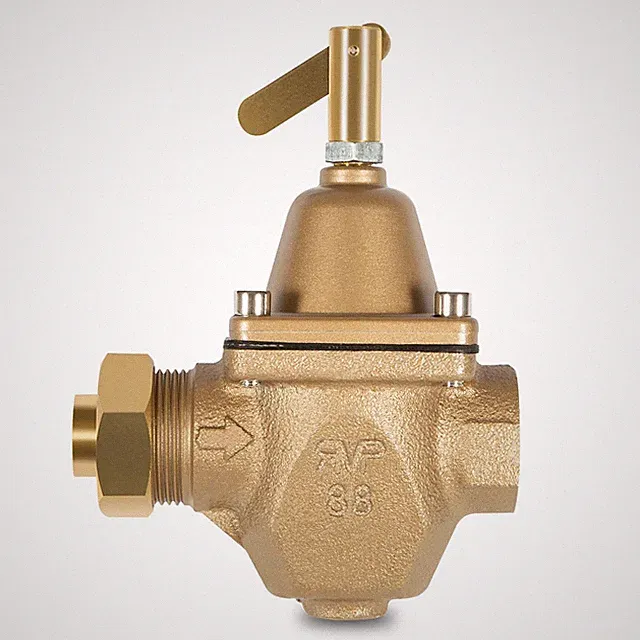 1/2 Inch High Capacity Water Pressure Regulator for Watts Inch, Brassy