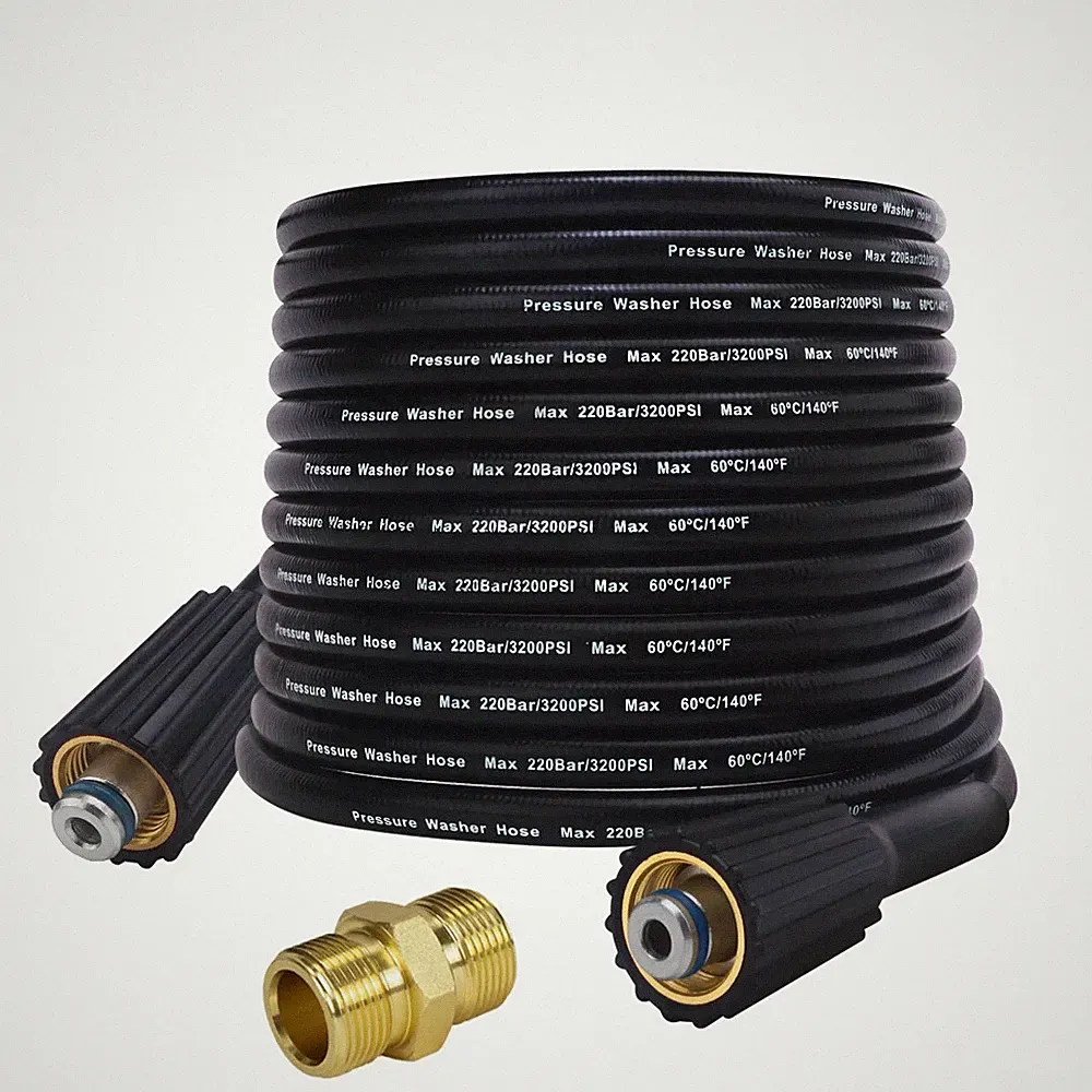 1/4" * 220bar 3200PSI High Pressure Washer Hose Cord Pipe Washer Water Cleaning