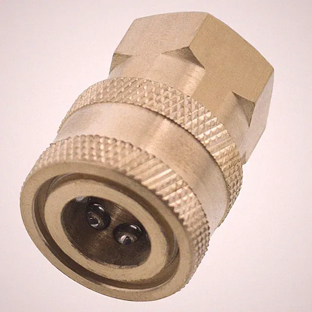 1/4" FPT Female Brass Socket Quick Connect Coupler for Pressure Washer Nozzle