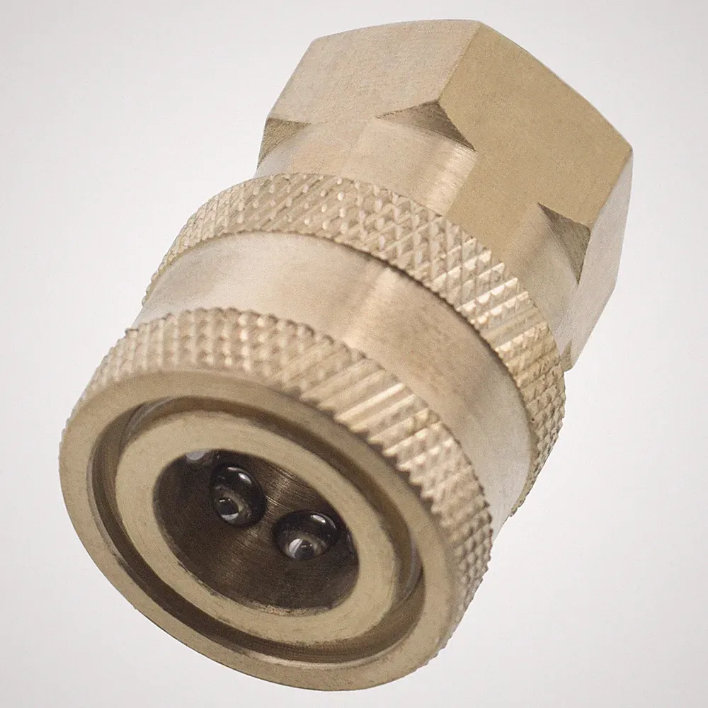 1/4" FPT Female Brass Socket Quick Connect Coupler for Pressure Washer Nozzle