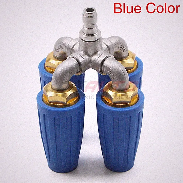 1/4" High Pressure Washer 360° Rotating Quadruple Turbo Nozzle Spray Tip 4000PSI