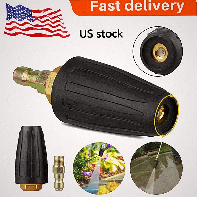 1/4" High Pressure Washer Fast Rotating Turbo Nozzle Spray Tip 4.0 GPM 3000PSI