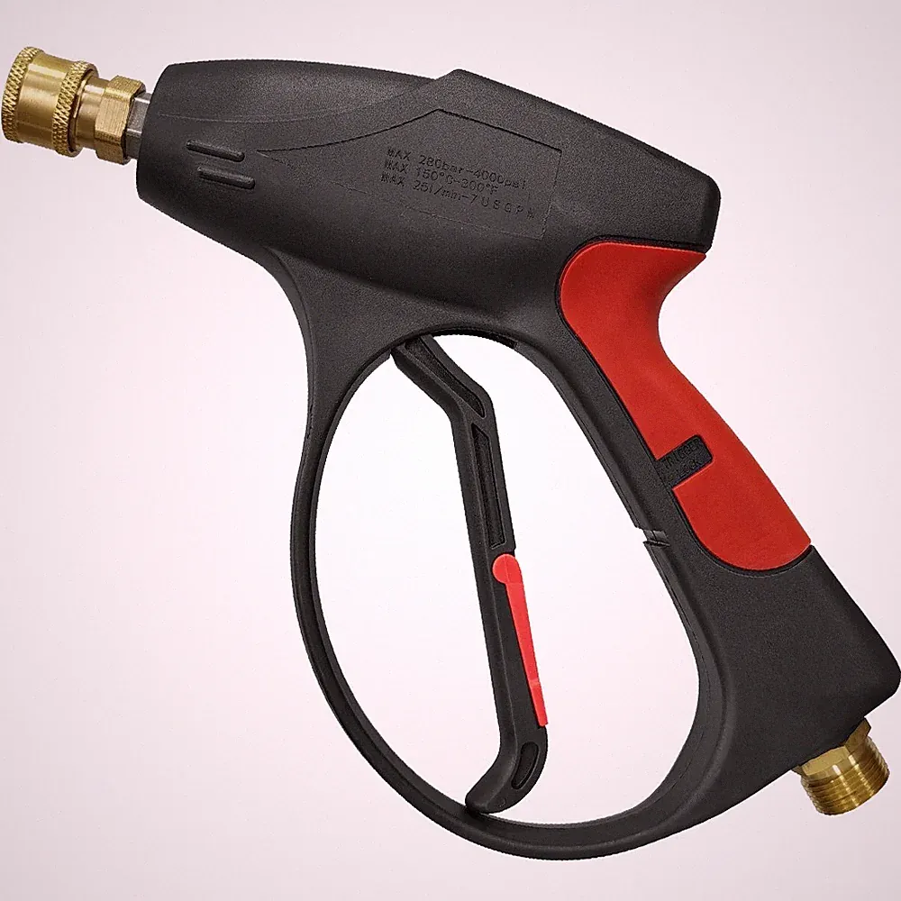 1/4" High Pressure Washer Gun 4000 PSI Car Wash Foam Spray Short Wand w/7 Nozzle