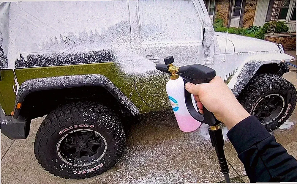 1/4" High Pressure Washer Gun Spray Nozzle Tip Car Wash Foam Short Wand 3000 PSI