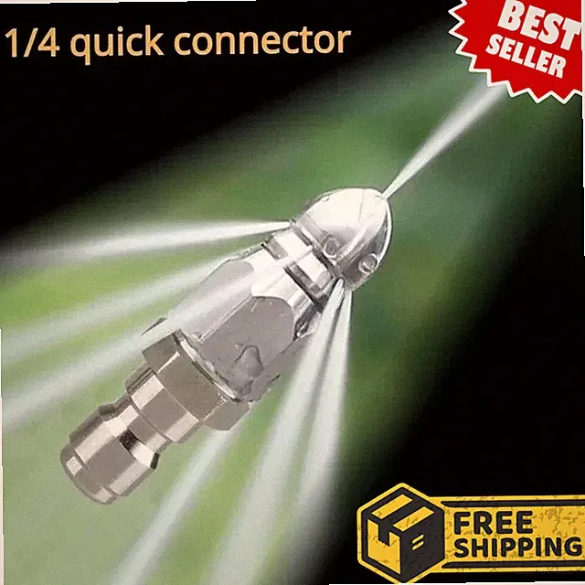 1/4 INCH Drain Nozzle Pressure Washer Sewer Pipe Cleaning Jetter Hose Tool Drain
