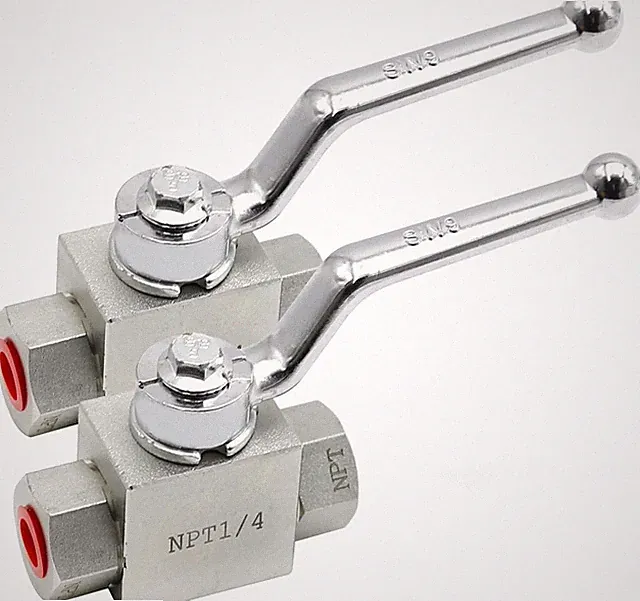 1/4 Inch Hydraulic Ball Valve 7250 PSI 2 Pcs
