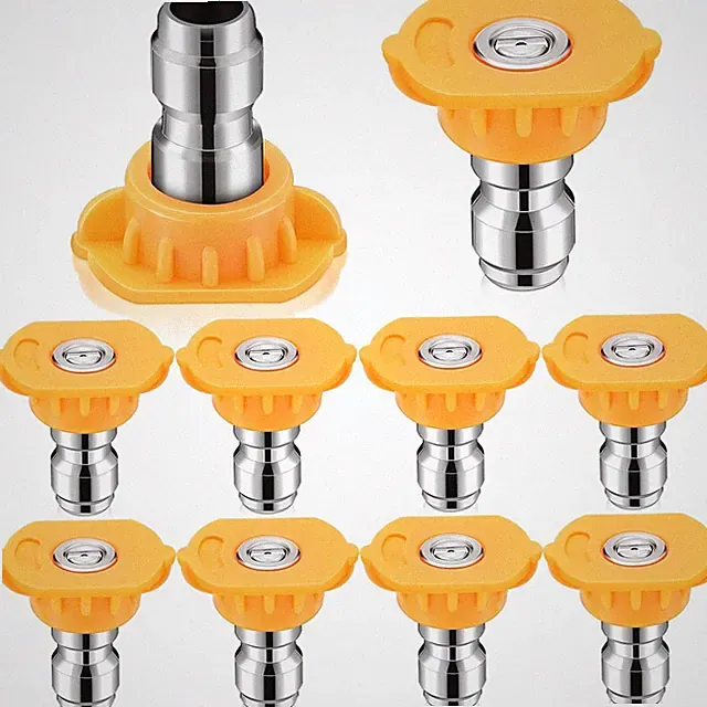 1/4 Inch Pressure Washer Nozzle Tips Quick Connector 2.5 Gpm 4000 Psi Power Wash