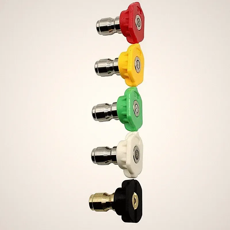 1/4 Inch Pressure Washer Spray Nozzle Quick Connect Tip 0-60 Degree Cleaning