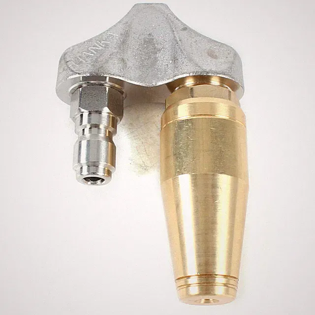 1/4 or 3/8 Cleaning Reverse Turbo Sewer Drain Jetter Nozzle For Pressure Washer