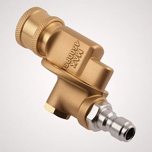 1/4" Pressure Washer Adapter Coupler Pivoting 240° Quick Connect 7 Angle 4500PSI