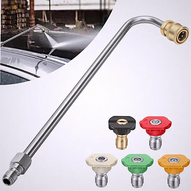 1/4'' Pressure Washer Extension Wand with 5 pcs Spray Nozzle Tips