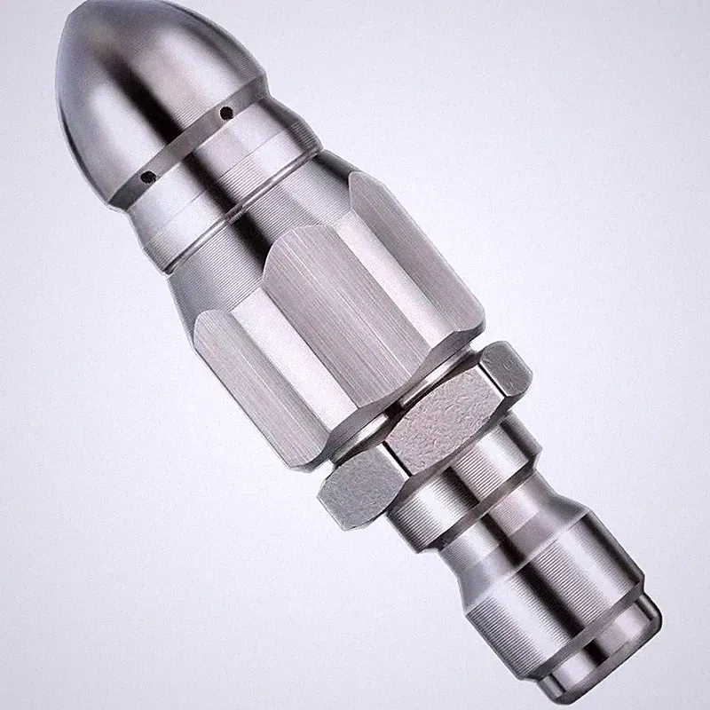 1/4‘‘Pressure Washer Sewer Jetter Nozzle w/ Stainless Steel,Mini Compact Durable