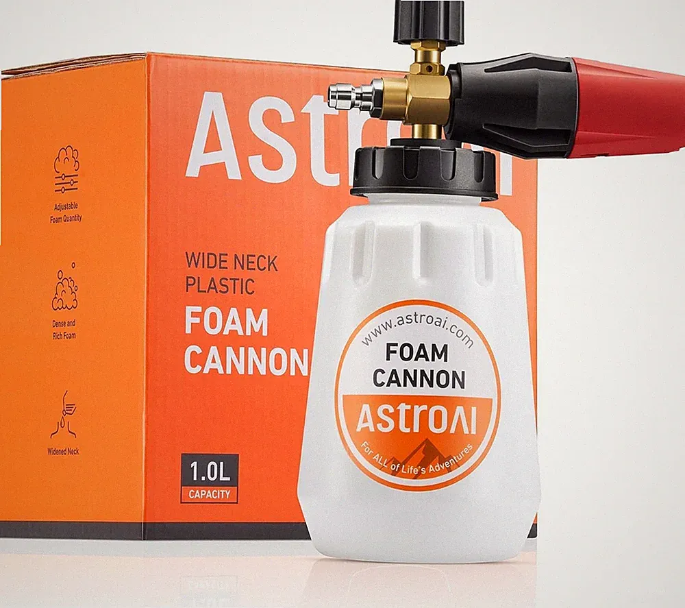 1/4" Quick Connect Foam Cannon Pressure Washer Attachment 1 L Bottle