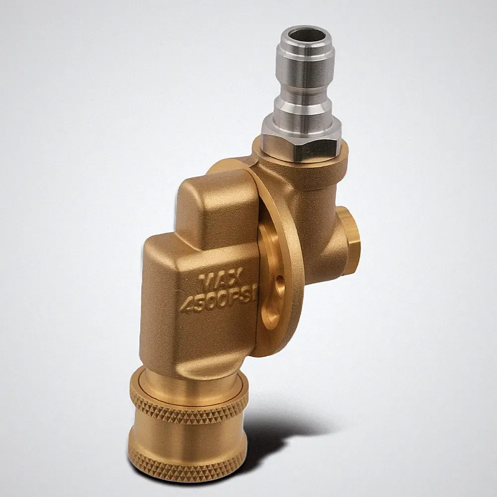1/4" Quick Connect Pivoting Adapter 7 Angle Adjustable Pressure Washer Coupler