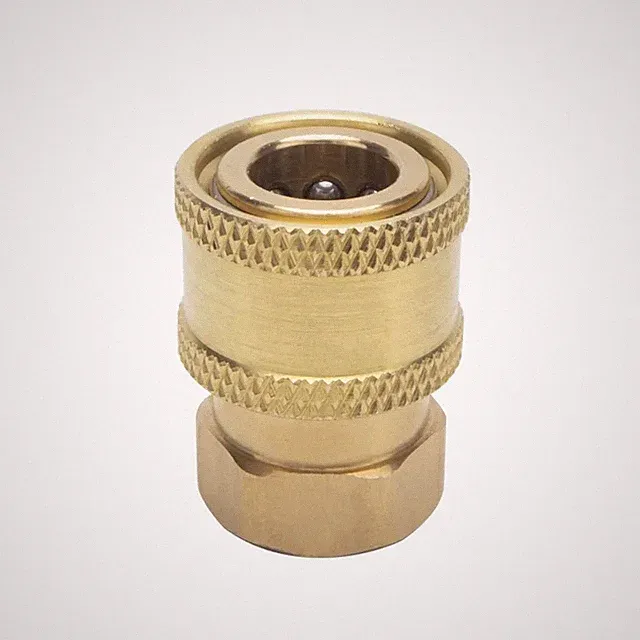 1/4 Quick Connect Pressure Washing Female NPT Thread Brass QC Coupler 2 PACK