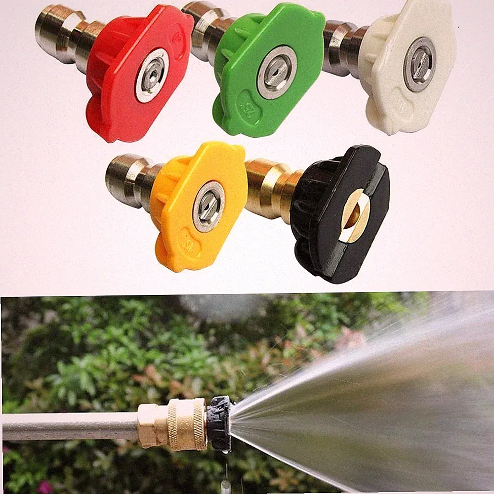 1/4" Quick Connect Replacement Power Washer Spray Nozzle Pressure Washing Tips