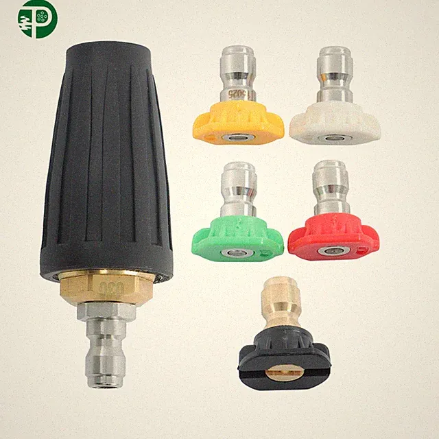 1/4" Washer Rotating Turbo Nozzle Spray Tip 3600PSI Quick 4.0GPM High Pressure