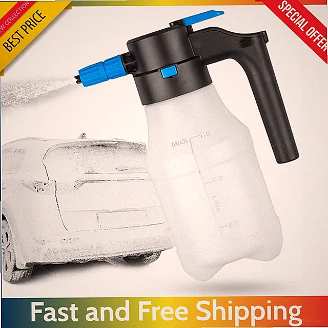 1.5L Electric Car Foam Sprayer - USB Rechargeable Handheld Car Wash Foam Pump...