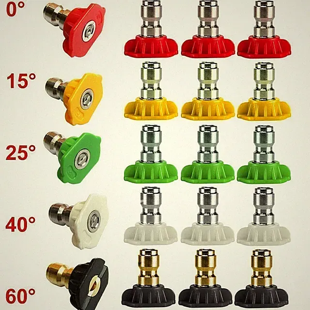 1-5PCS Pressure Washer Spray Nozzle Tips 1/4 Quick Connect Design