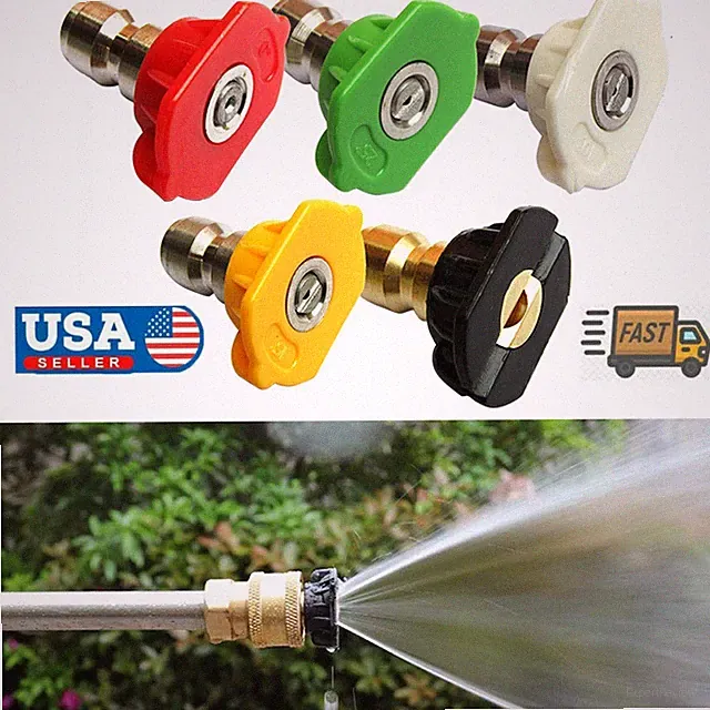 1/5PCS Spray Nozzles Set Quick Connect Replacement Power Washing Tips Adjustable