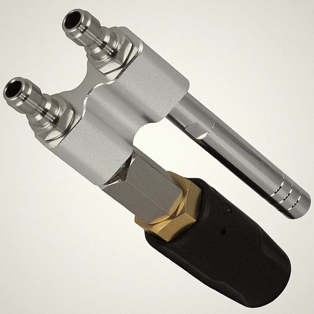 1* 6000 PSI Brass Soft Wash Nozzle 2-in-1 for Pressure Washer 0-60° Adjustable