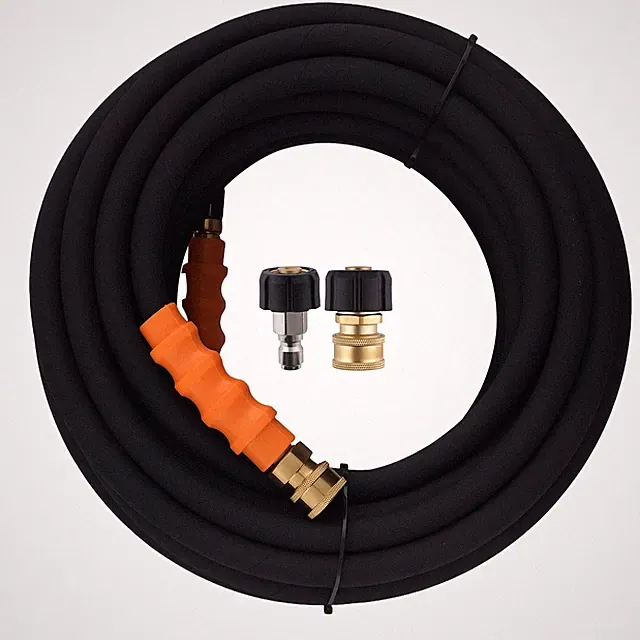 1* 70FT Pressure Washer Hose 4800PSI 3/8" Quick Connect Steel Wire Braided