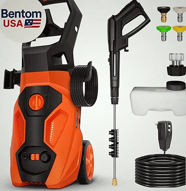 1.76 GPM 2300 PSI Electric Pressure Washer, Power Motor with Stainless Steel Wan