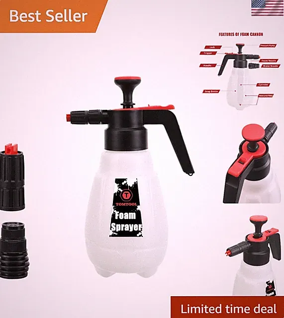 1.8L Foam Cannon Blaster - Manual Handheld Sprayer for Car Washing & Watering