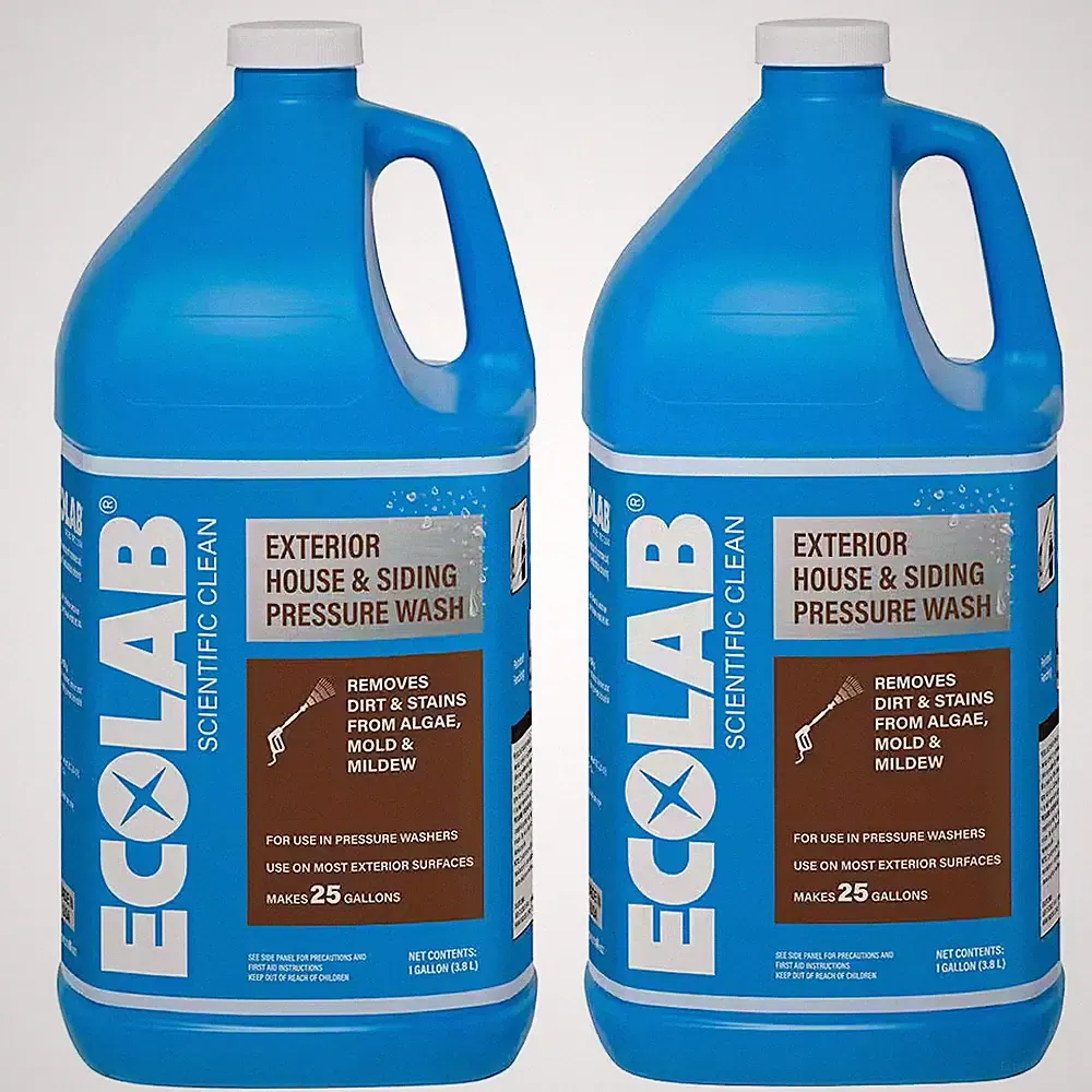 1 Gal. Exterior House and Siding Pressure Wash Concentrate Cleaner; Removes Alga
