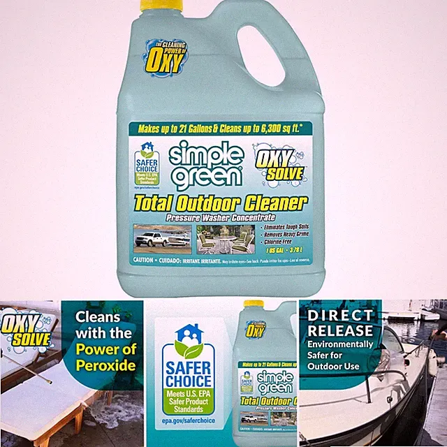 1 Gallon Outdoor Pressure Washer Cleaner Oxy Solve Total Clean