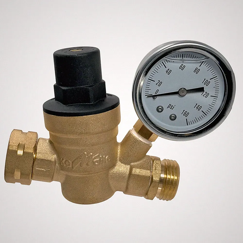 1 Pack XFITTING 3/4" Water Pressure Regulator with Gauge