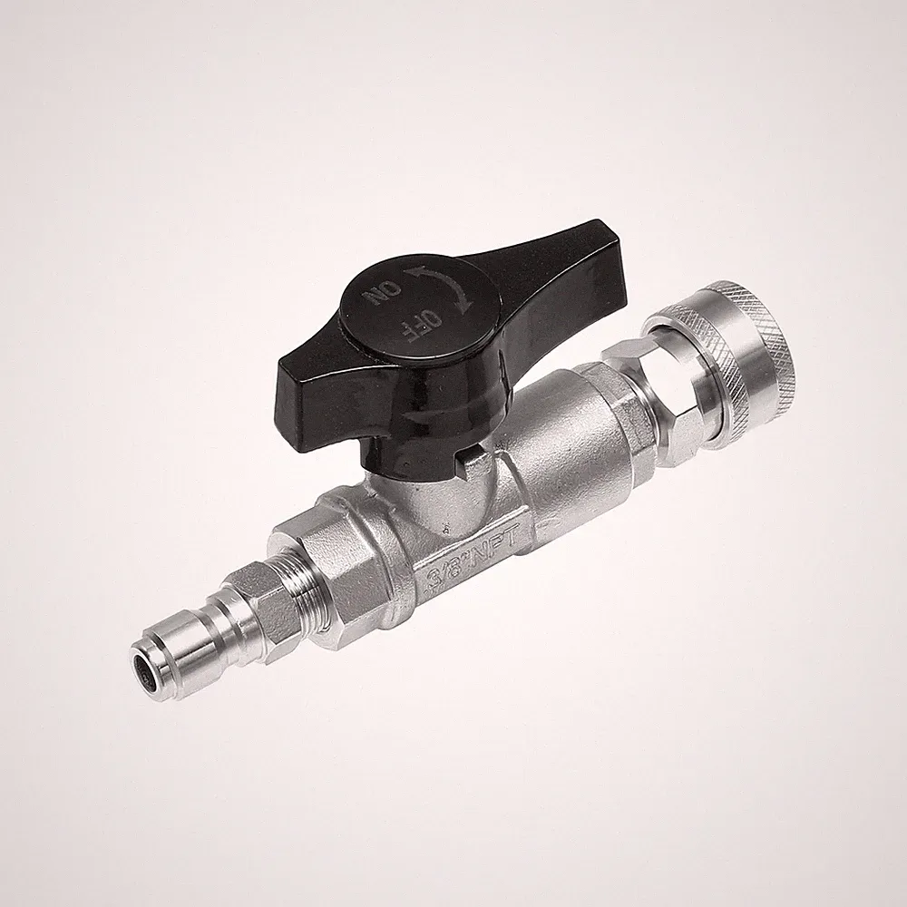 1 PC Ball Valve Pressure Washer 3/8 Inch Quick Connect Shut Off 5000 PSI