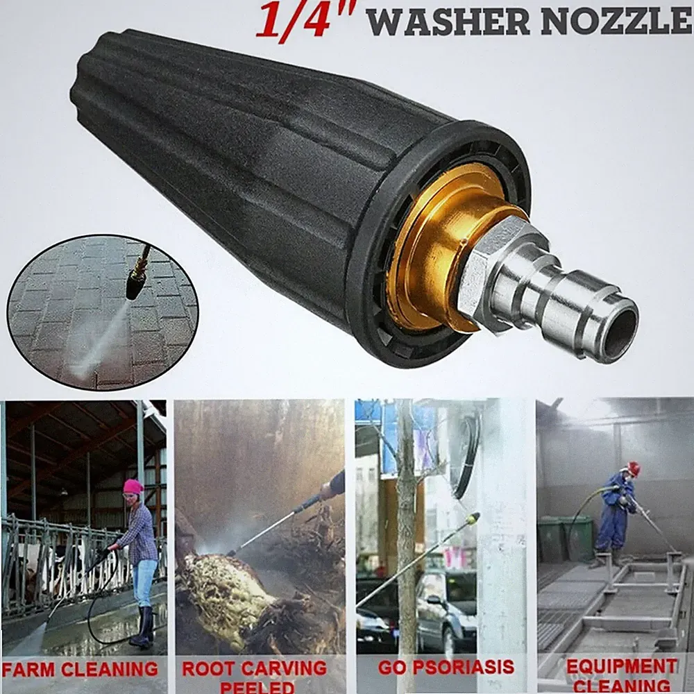 1 Pcs Power Pressure Washer 4000PSI Turbo Nozzle Rotating-Rotary 4.0 GPM Nozzles
