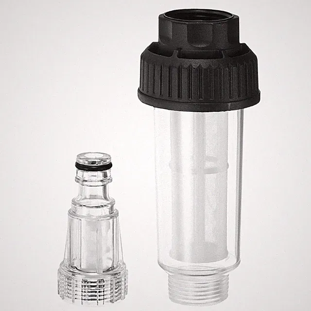 1-Set High Pressure Washers Water Filter Fit and Barb Connections (Clear)