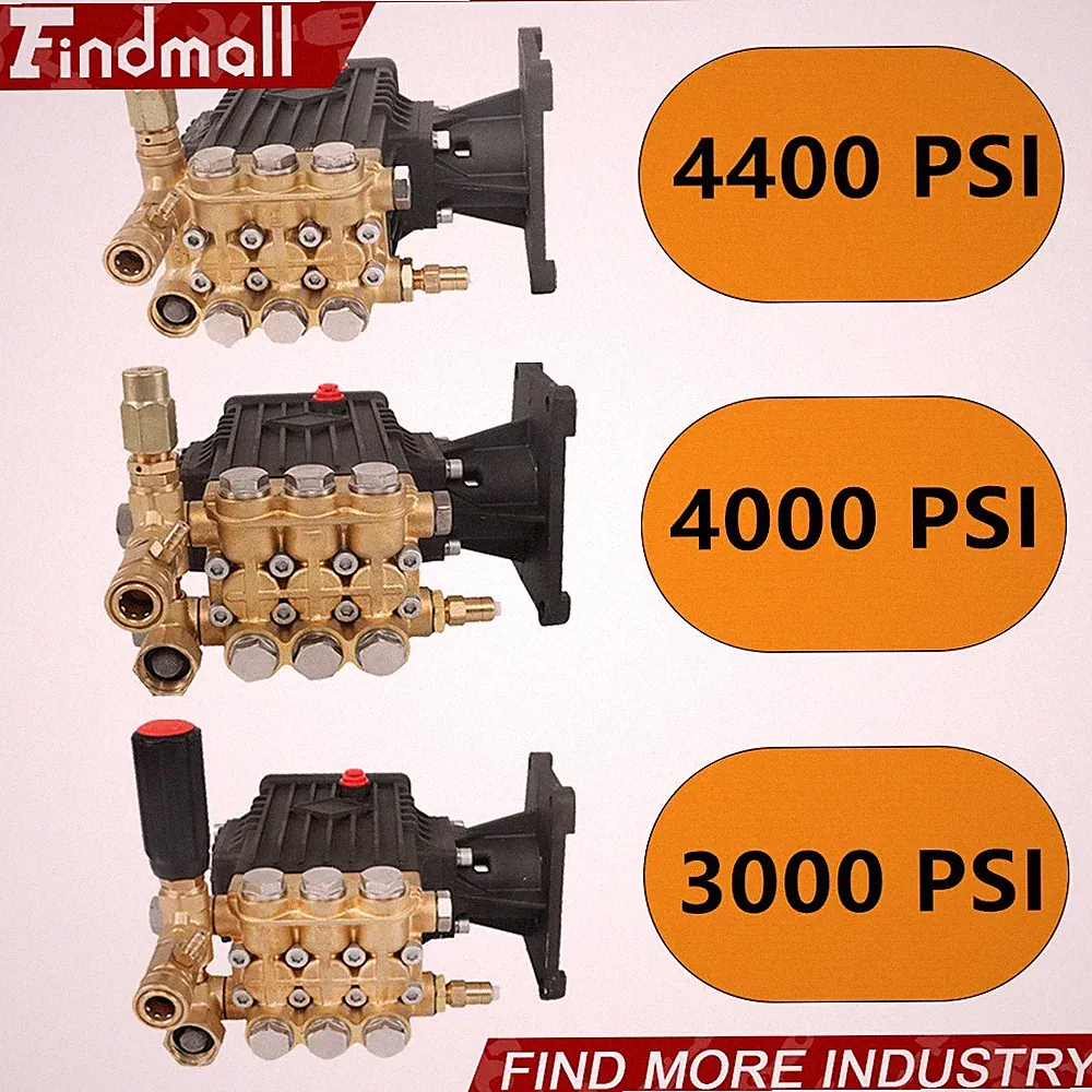 1" Shaft Pressure Washer Pump Horizontal 4GPM 3000PSI /4000PSI /4400PSI
