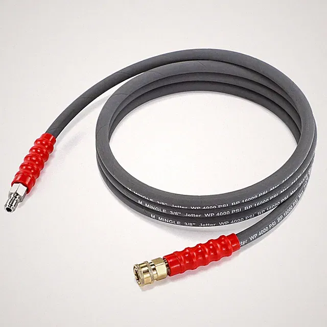 10 FT Pressure Washer Whip Hose 3/8" Quick Connect 4000 PSI Hot Cold