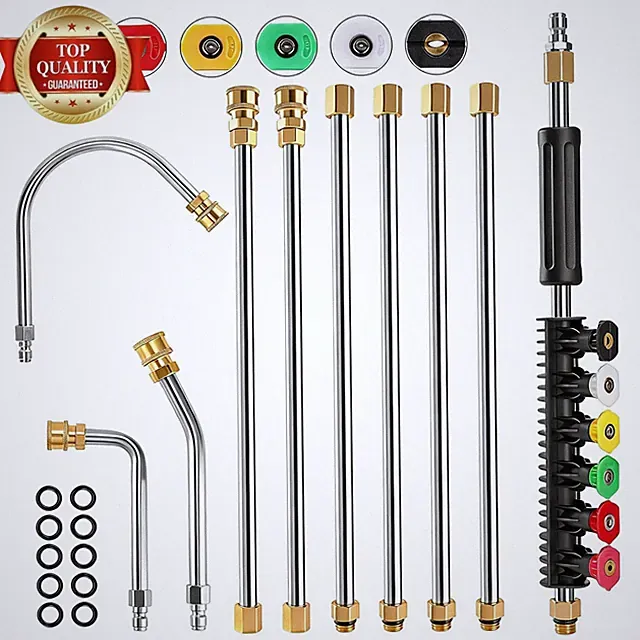 10 Pack 9 FT Gutter Cleaning Tools from the Ground, Pressure Washer Gutter Clean