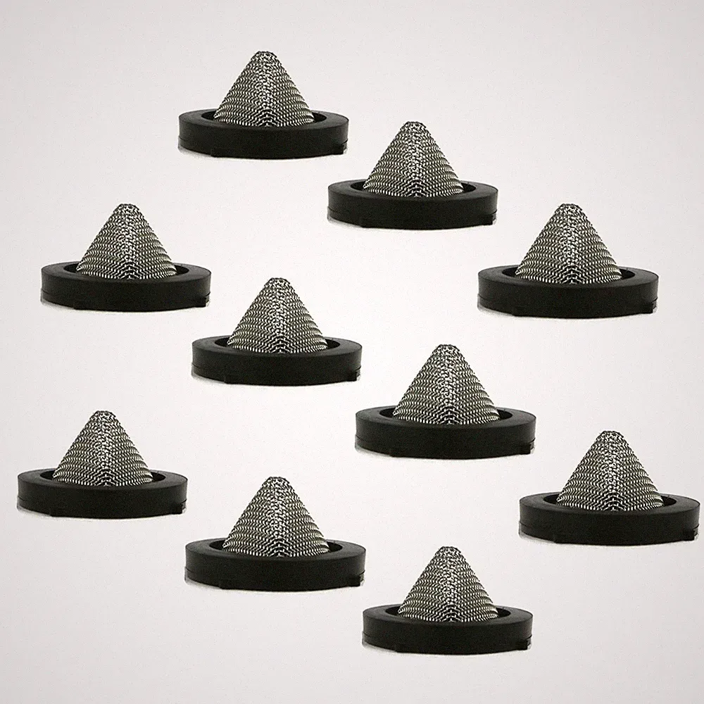 10-Pack - Hose Washers with Screen Filter for Pressure Washer Inlet Tube