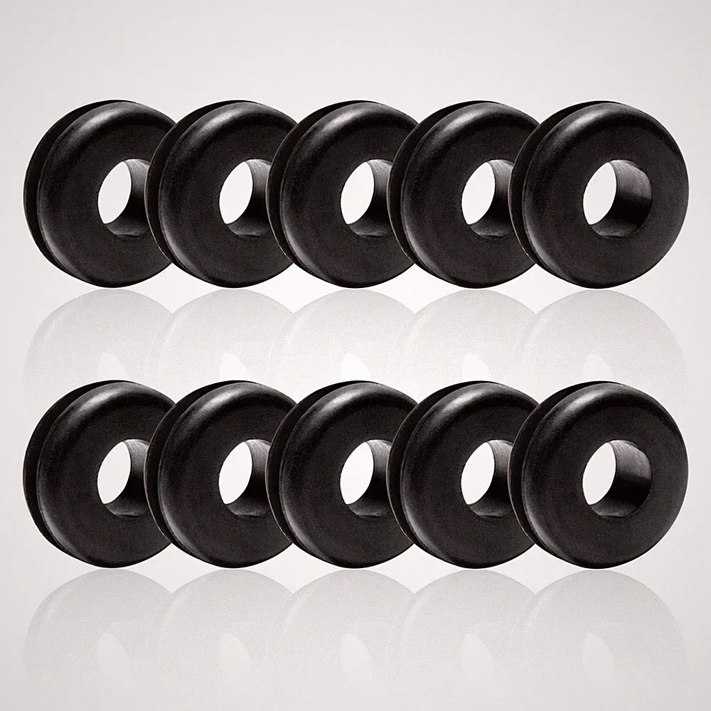 10 Pack Rubber Grommet Pressure Washer Nozzle Holder 7/8" OD X 7/16" ID Gasket