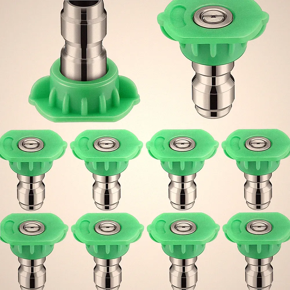10 Pcs Pressure Washer Nozzle Tips 1/4 Inch Quick Connector 2.5 Gpm 4000 Psi...