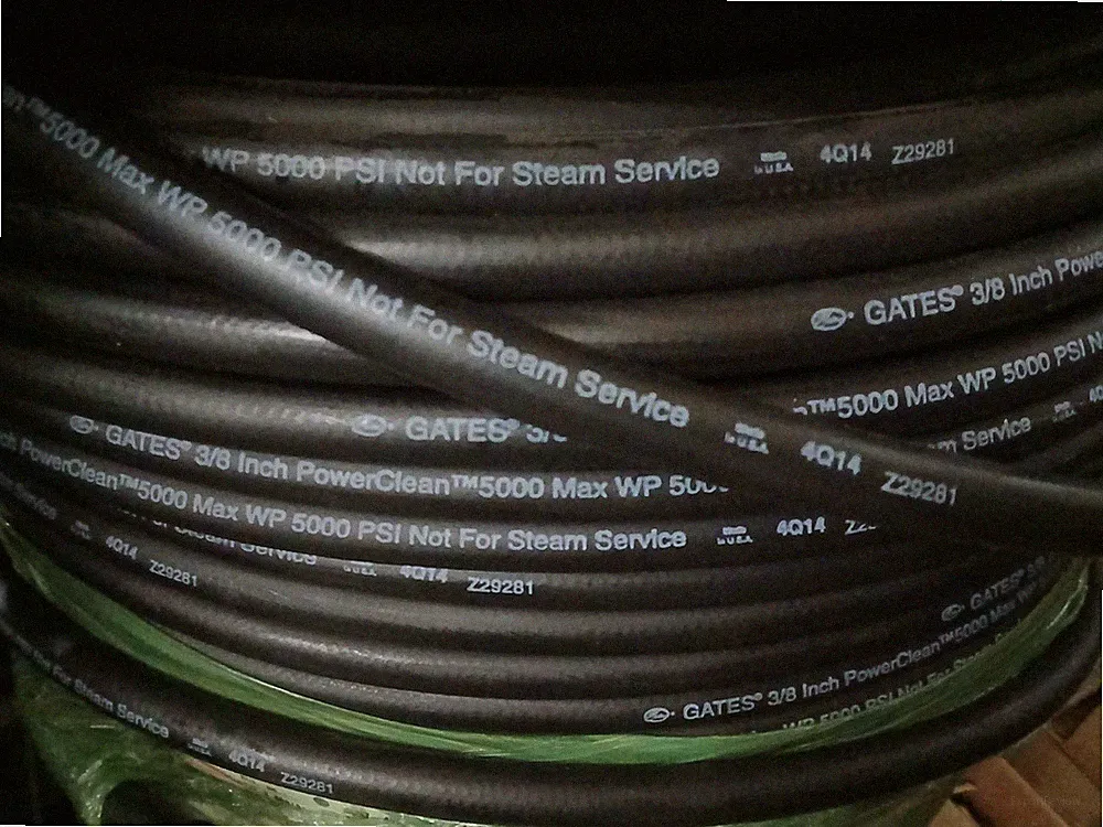 100 Feet Gates PowerClean 5000 PSI High Pressure Washer Hose 3/8" x 100 Ft Braid