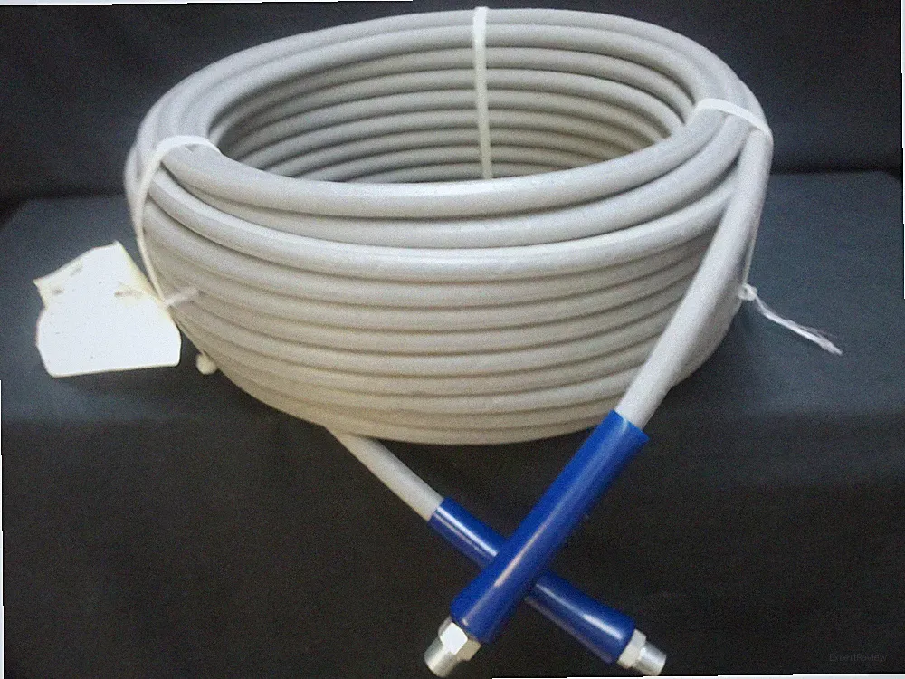 100 ft 3/8" Gray Non-Marking 6000 psi Pressure Washer Hose HOT WATER 100' Foot