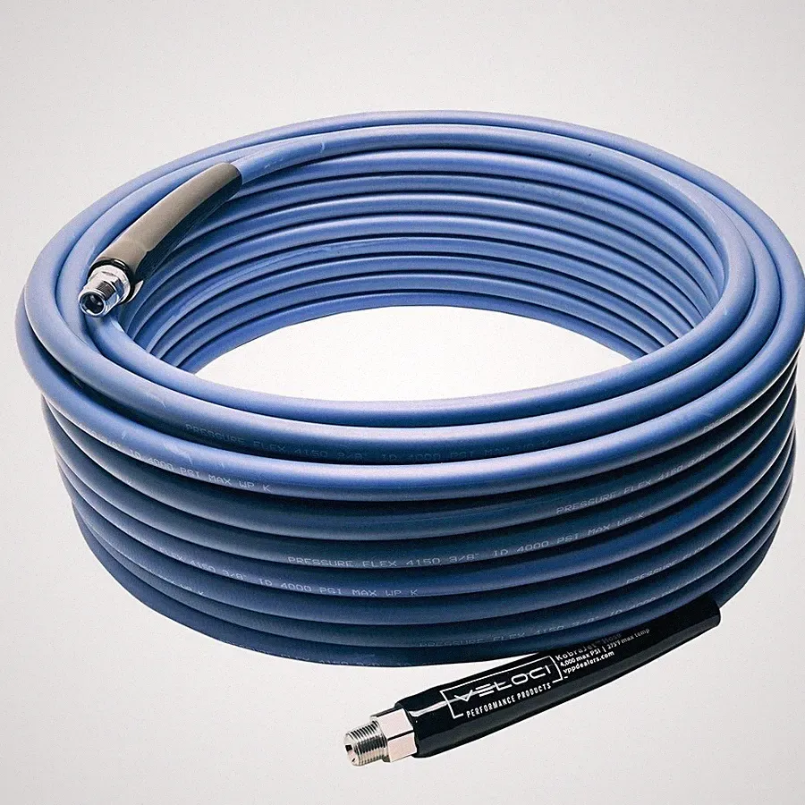 100’ ft Pressure Washer Hose Blue Smooth Non Marking 4,000 PSI Professional