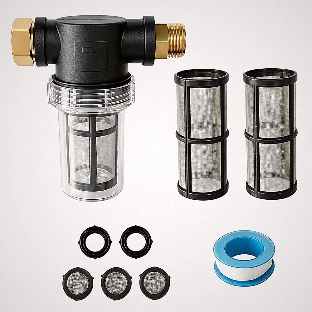 100 Mesh Water Pump Inlet Filter 3/4'' For Pumps Pressure Washers RV Ship Garden