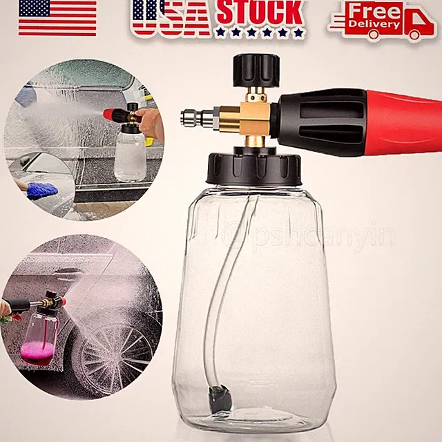 1000ml Snow Foam Lance Cannon Soap Bottle Sprayer For Pressure Washer Gun Jet