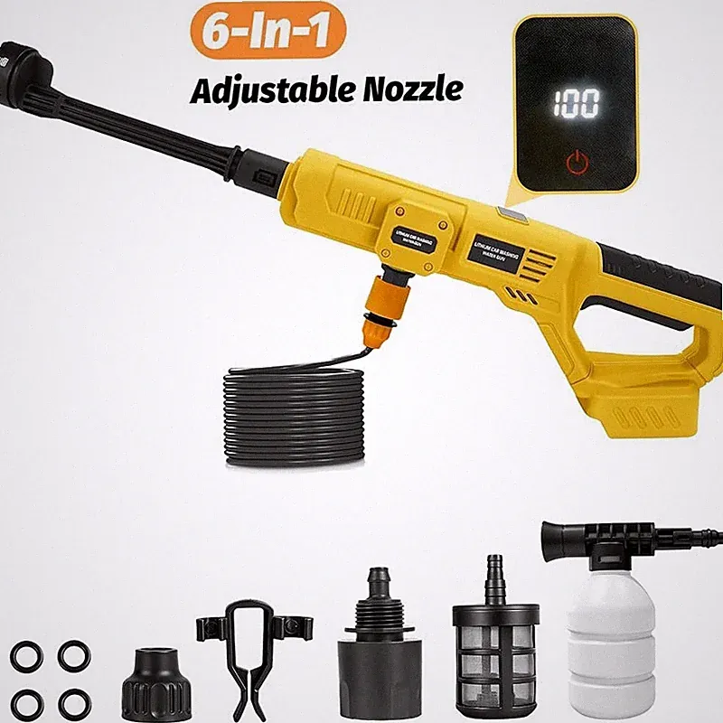 1000PSI Cordless Portable Washer Compatible with DeWalt 20V Batteries(Tool Only)