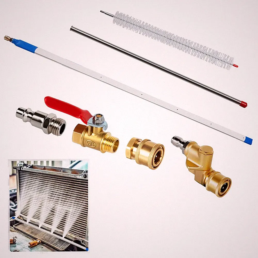 100cm 39" Portable Radiator Cleaning Wand, Pressure Washer Radiator Wand for Car