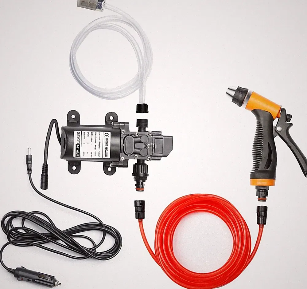 100W 160 PSI 12V Portable Intelligent Electric Pressure Washer Pump 21.3Ft Hose