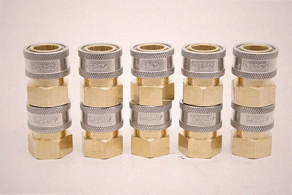 10Pc Legacy 9.802-166.0 4000 PSI 3/8" FPT Pressure Washer Hose Quick Coupler Soc