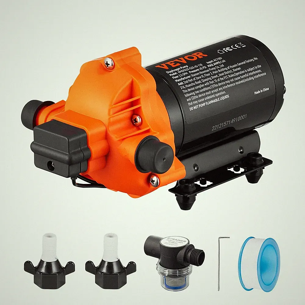 110V 3.3GPM 45PSI Automatic Water Pump with Pressure Switch Quiet and Reliable
